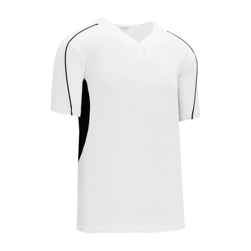 Athletic Knit One Button Pro Placket Baseball Jersey with Underarm Inserts (BA1745)